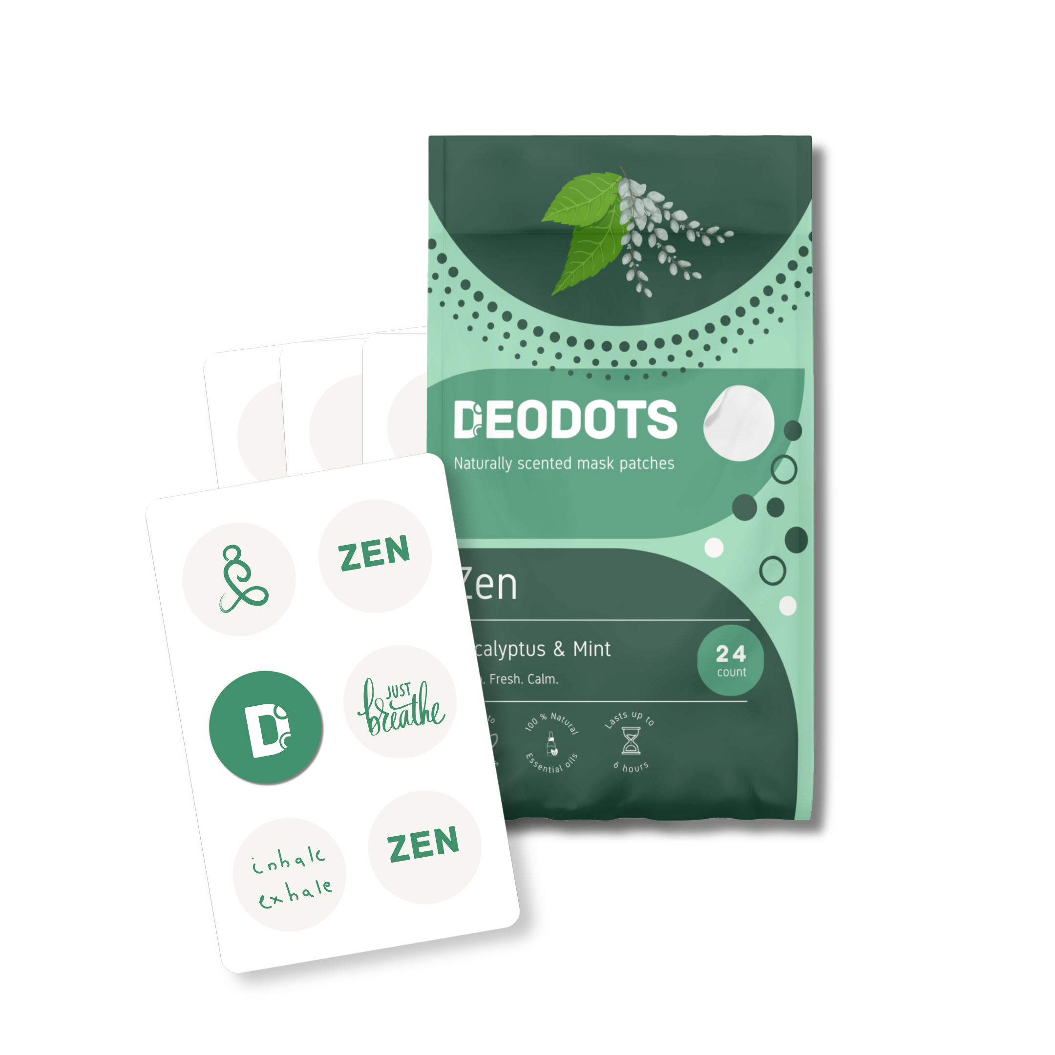 deodots zen scented mask patch product image