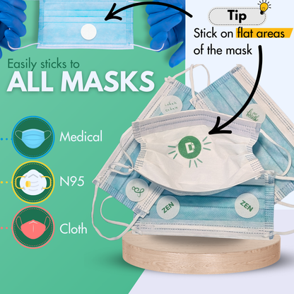 deodots patches fit all masks - zen